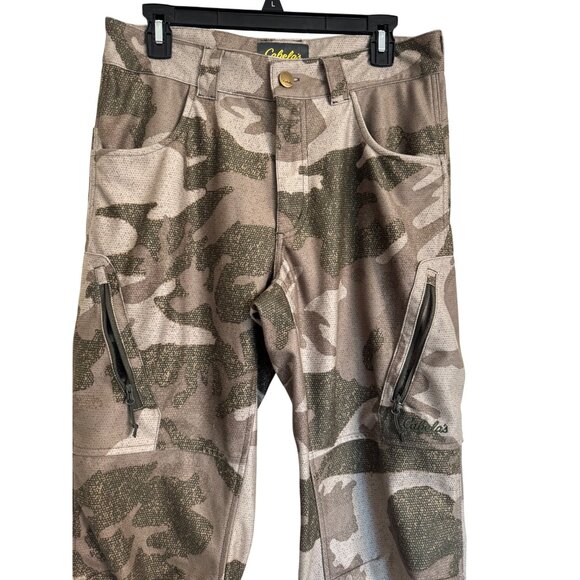 Cabela’s Camo Pants Microtex Size 30 W 32" L Soft Flannel Zipper Pockets NWOT - Picture 12 of 12